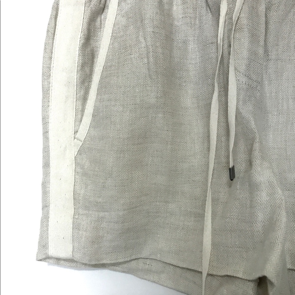 J. Crew Drawstring Linen Tuxedo Shorts Size Xs - image 6